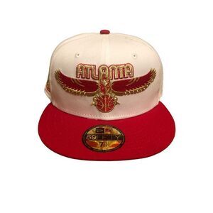 New Era Atlanta Hawks 59FIFTY Fitted Cap Hat Size 7 1/4